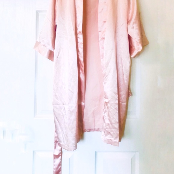 PRETTY ROBES Pink Satin Robe - Picture 8 of 14